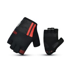 GUANTES CICLISMO GES COURSE NEGRO/ROJO