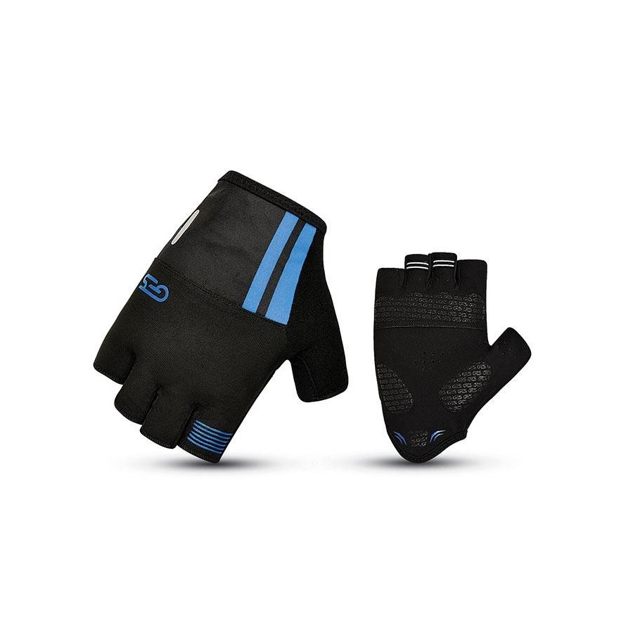 GUANTES CICLISMO GES COURSE NEGRO/AZUL