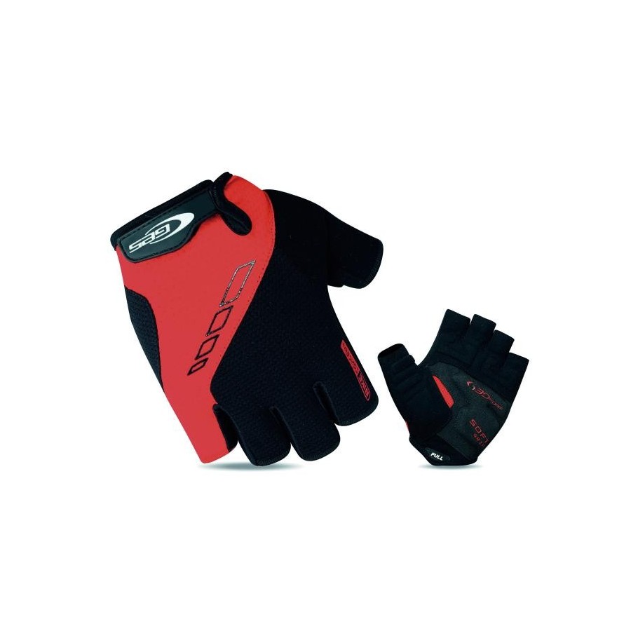 GUANTES CICLISMO GES SKINTEC ROJO