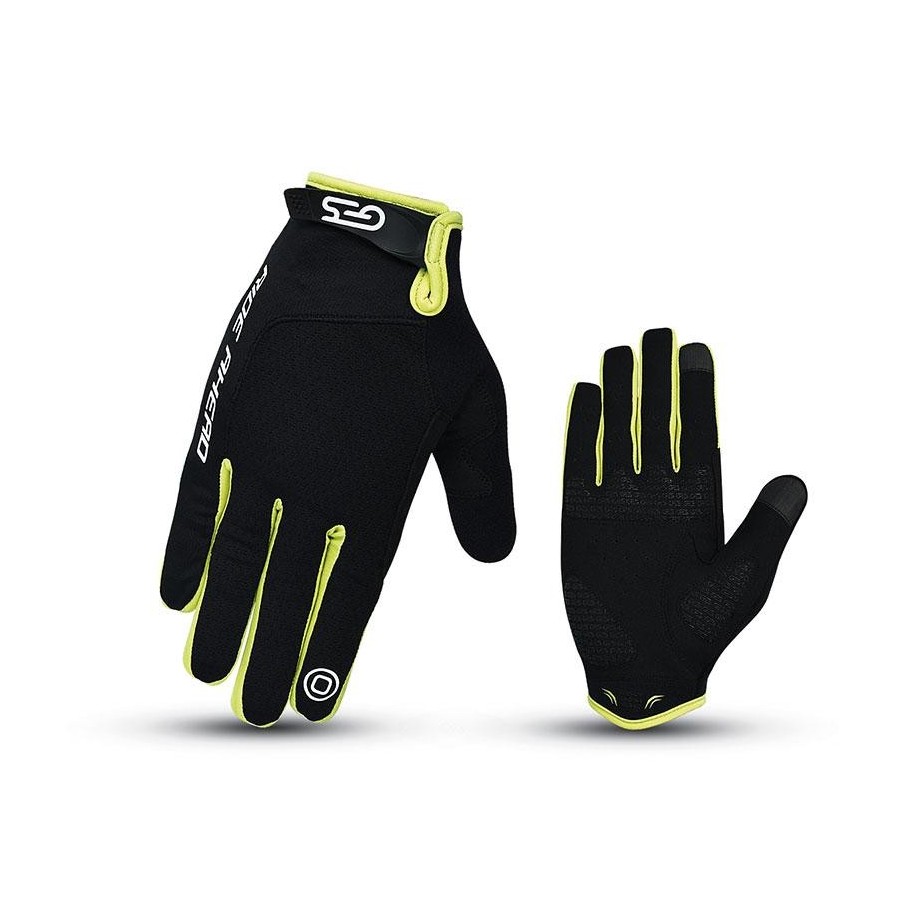 GUANTES CICLISMO GES GEL PRO AMARILLO