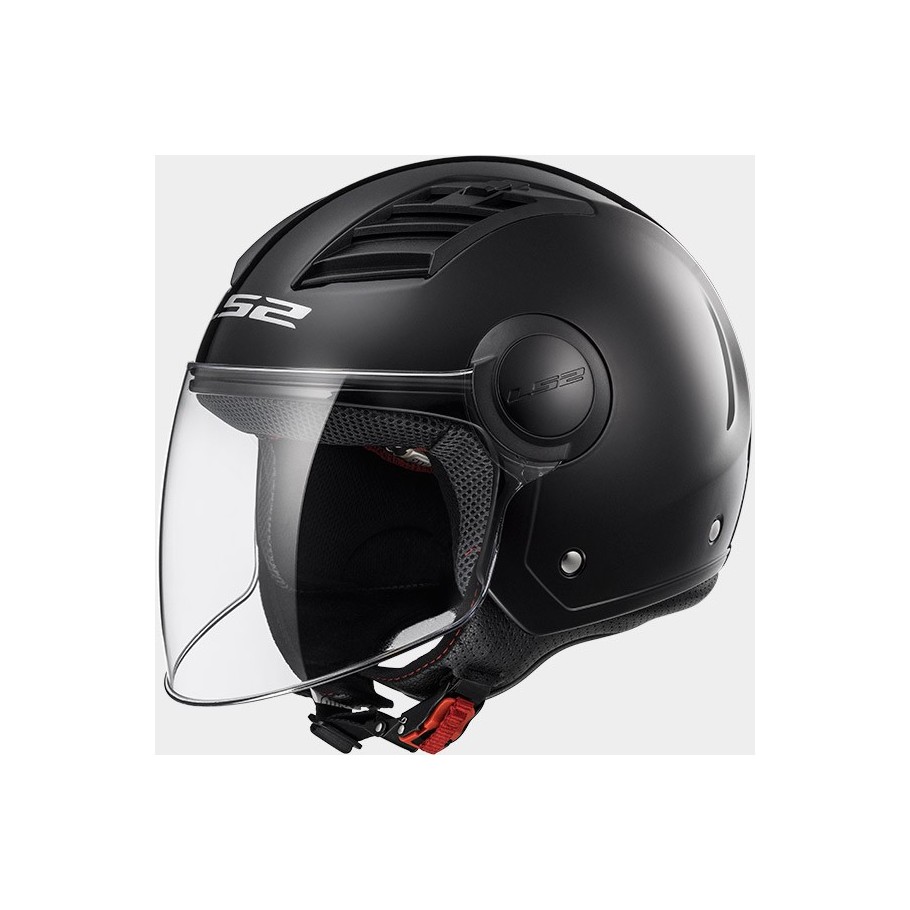 CASCO MOTOCICLETA JET LS2 AIRFLOW OF562 SOLID, BLACK