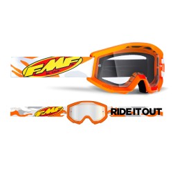 GAFAS FMF POWERCORE ASSAULT GREY - CLEAR LENS