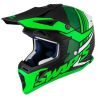 Casco Cross SWAPS S818 Blur Negro / Verde Mate