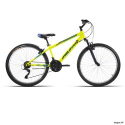 Bicicleta Infantil Wenti 24" Niño, Suspensión delantera, Color Amarillo, 21V