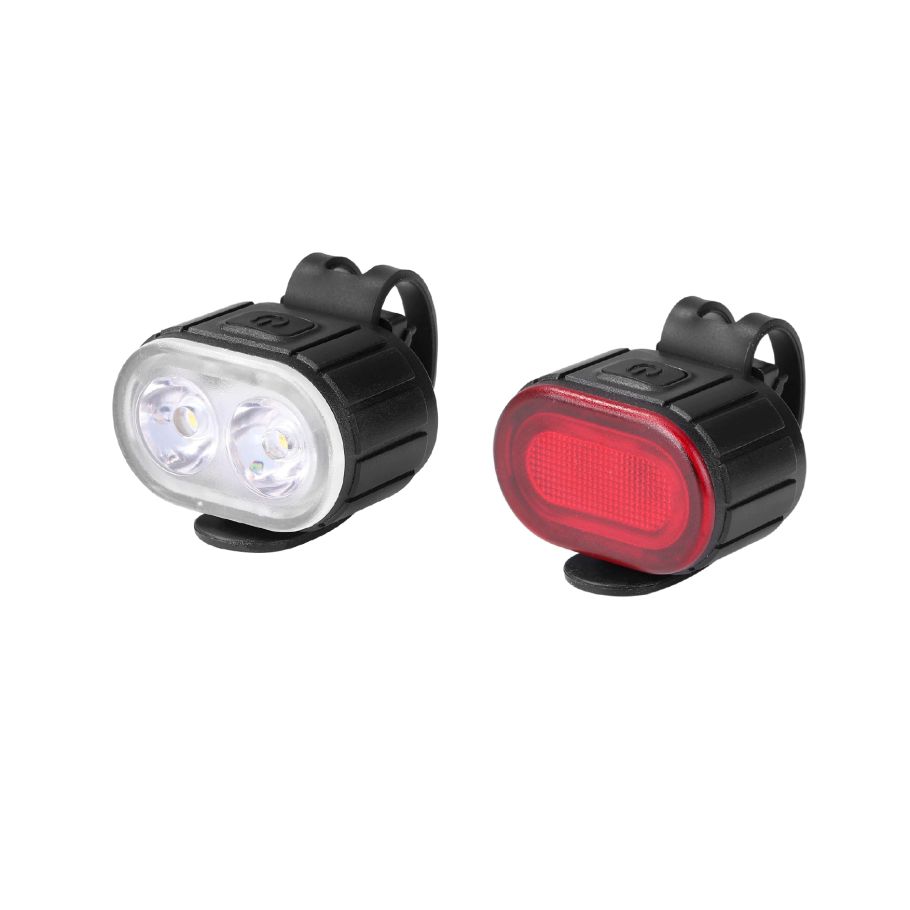 Set Pilotos Bicicleta USB Del + Tras Riders RD-304