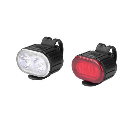 Set Pilotos Bicicleta USB Del + Tras Riders RD-304
