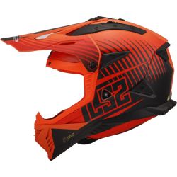 Casco Cross LS2 MX708 Fast II Duck Matt Naranja T. M