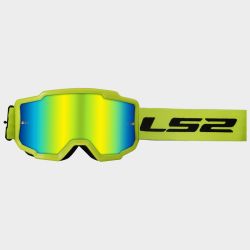 Gafas de cross LS2 Charger con lentes de iridio, color amarillo.