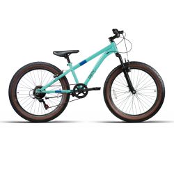 Bicicleta JL Wenti 24" niño Fat200 1x7Vel C/Susp Menta 2025