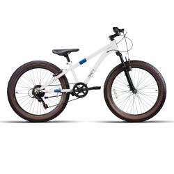 Bicicleta JL Wenti 26'' Fat200 1x7Vel C/Susp niño blanco 2025