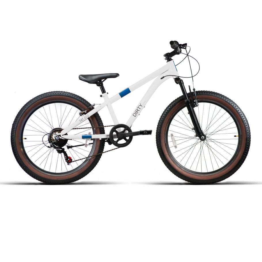Bicicleta JL Wenti 26'' Fat200 1x7Vel C/Susp niño blanco 2025