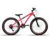 Bicicleta JL Wenti 24'' Fat200 1x7Vel C/Susp unisex coral 2025
