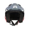 Casco Motocicleta Jet ACERBIS Aria Sport Gris-Rojo