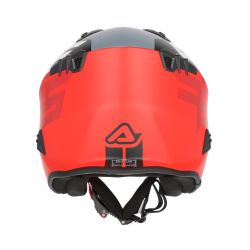 Casco Motocicleta Jet ACERBIS Aria Sport Gris-Rojo