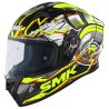 Casco Integral SMK Stellar Turbo Neg. Br./Amarillo/Gris