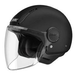 Casco Jet SMK Laminar Solid Negro Mate