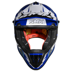 Casco Cross SMK Allterra Maverix Azul/Negro/Blanco