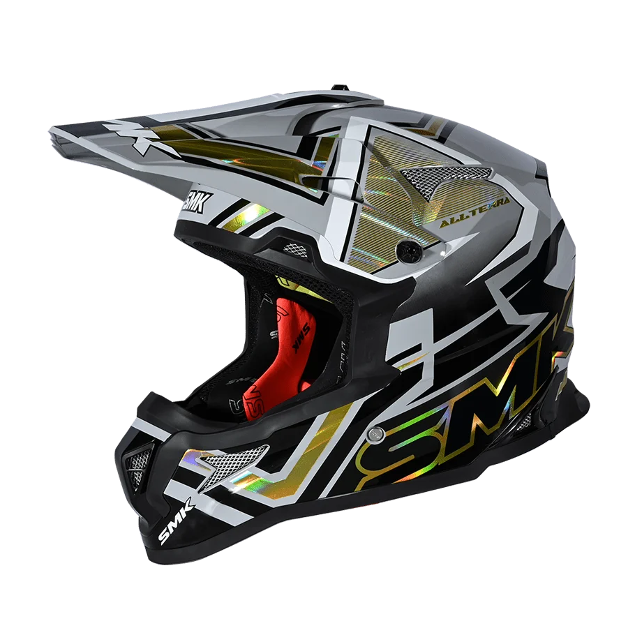 Casco Cross SMK Allterra X-Aces Gris/Negro/Naranja